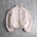 MA-1: ivory short length blouson
