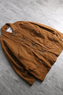 brown color sweat fireman jacket