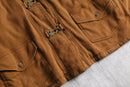 brown color sweat fireman jacket