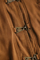brown color sweat fireman jacket