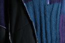 "Re:make" knit docking half zip track pullover