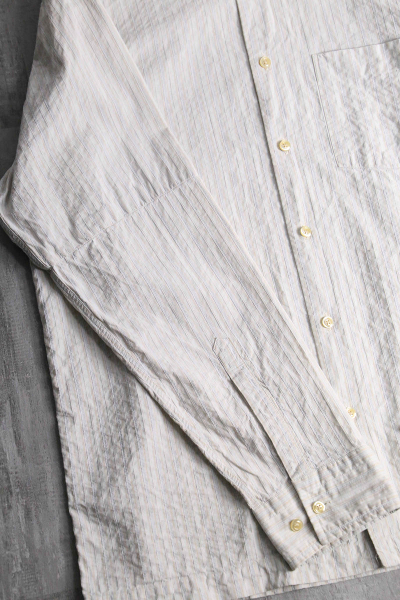 "KENZO HOMME" wrinkle stripe shirt