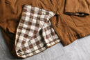 brown color sweat fireman jacket