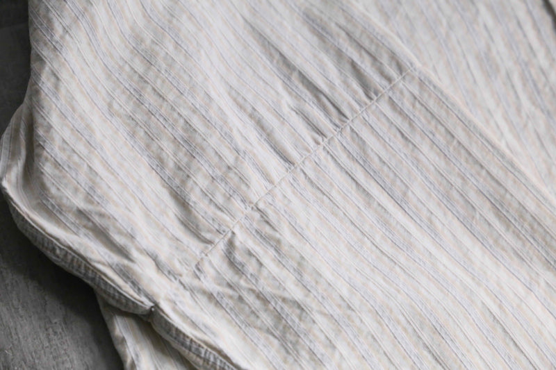 "KENZO HOMME" wrinkle stripe shirt