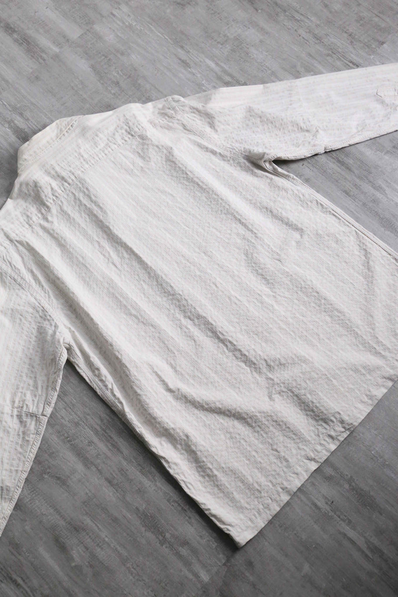 "KENZO HOMME" wrinkle stripe shirt