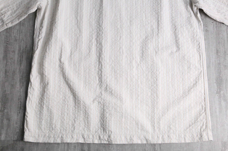 "KENZO HOMME" wrinkle stripe shirt