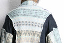 "Re:make" knit docking half zip track pullover