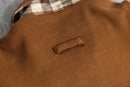 brown color sweat fireman jacket