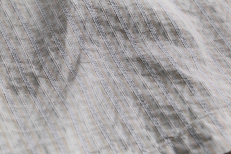 "KENZO HOMME" wrinkle stripe shirt