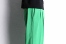 "HUGO BOSS" fresh green 2tuck drape wide slacks
