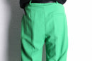 "HUGO BOSS" fresh green 2tuck drape wide slacks