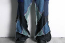 "Re:make" track knit patchwork pants