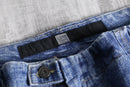 “M+F GIRBAUD” indigo short shuttle denim pants
