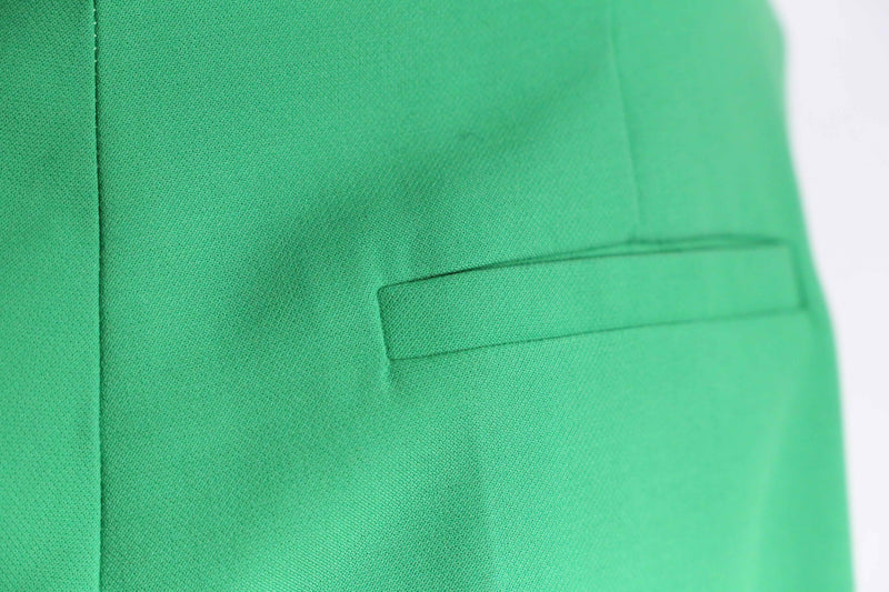 "HUGO BOSS" fresh green 2tuck drape wide slacks