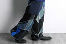 "Re:make" track knit patchwork pants