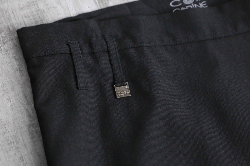 asymmetry design cropped length sarrouel pants