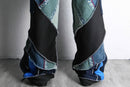 "Re:make" track knit patchwork pants