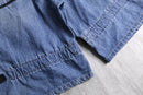 “M+F GIRBAUD” indigo short shuttle denim pants