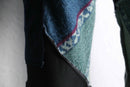 "Re:make" track knit patchwork pants