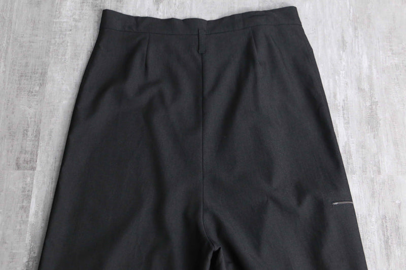 asymmetry design cropped length sarrouel pants