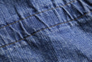 “M+F GIRBAUD” indigo short shuttle denim pants