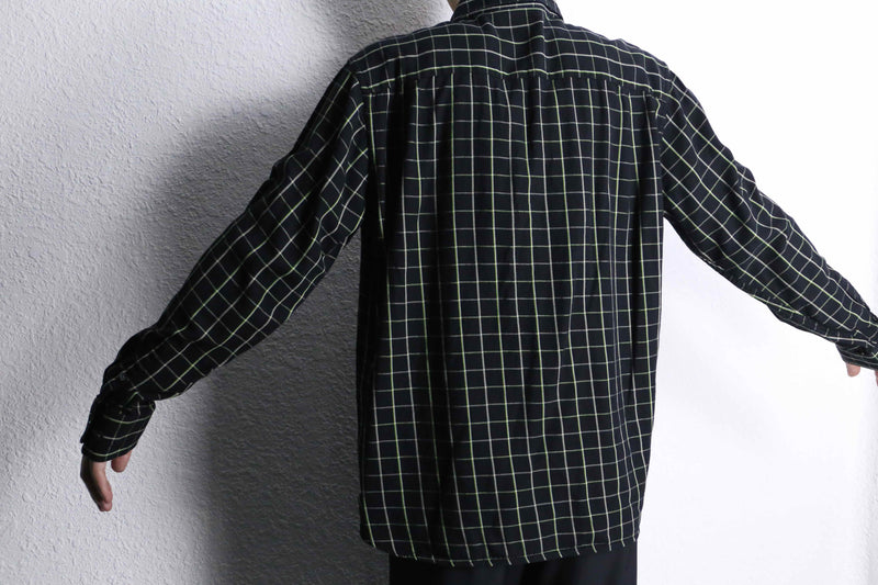 “PERRY ELLIS PORT FOLIO” graph check shirt
