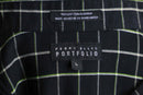 “PERRY ELLIS PORT FOLIO” graph check shirt