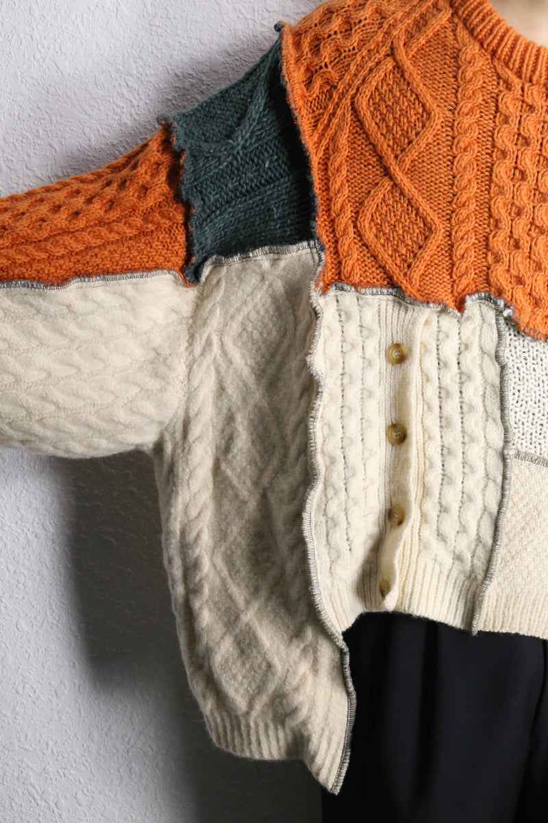 ''Re:make''patchwork docking knit