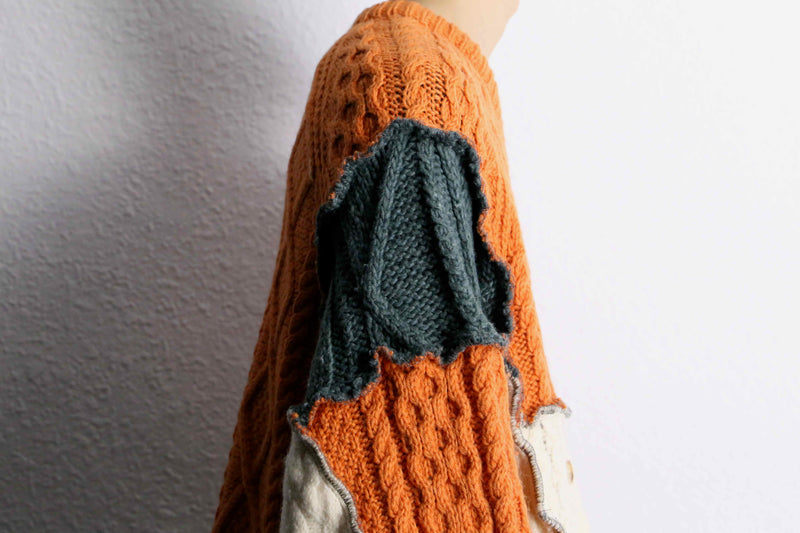 ''Re:make''patchwork docking knit