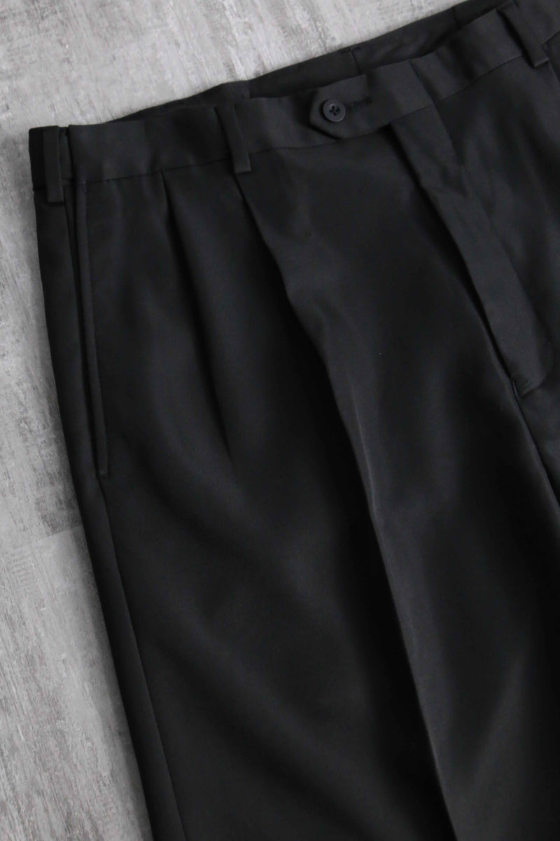 black color poly slacks shorts
