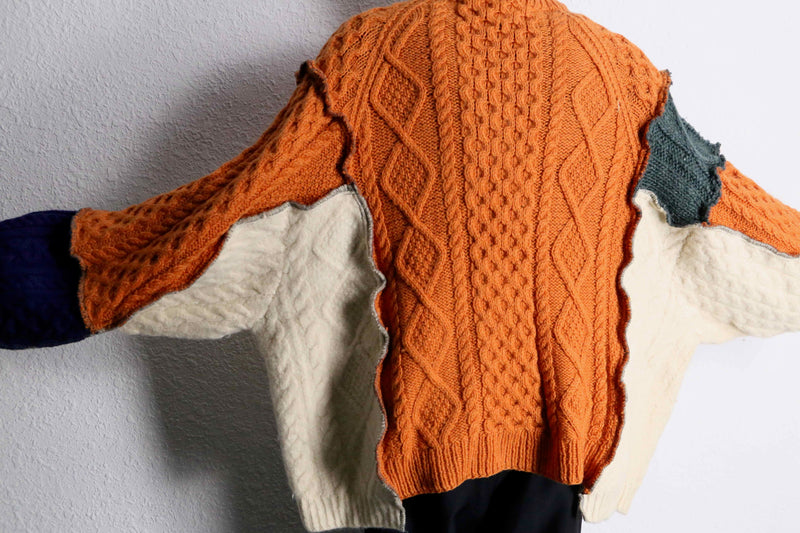 ''Re:make''patchwork docking knit