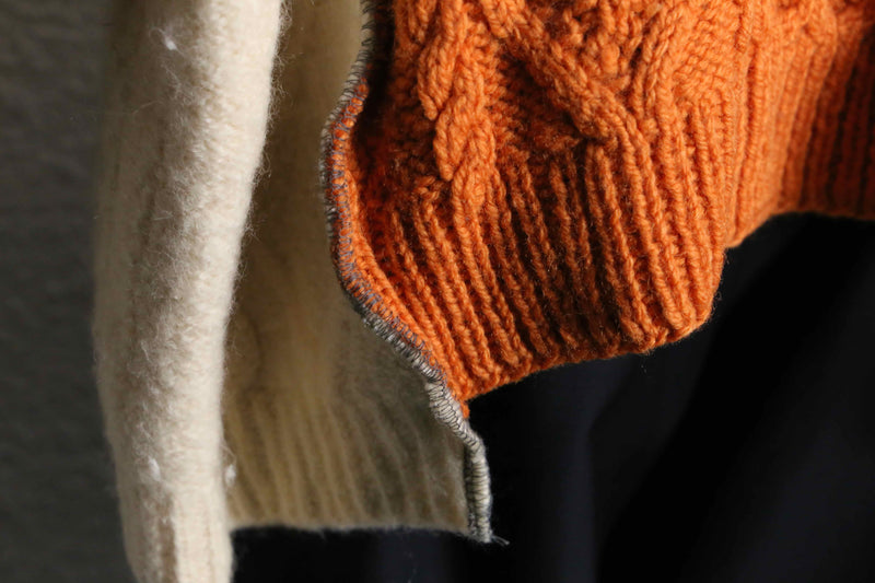 ''Re:make''patchwork docking knit