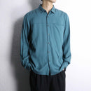 “I.N.C” emerald green drapey fabric shirt