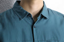 “I.N.C” emerald green drapey fabric shirt
