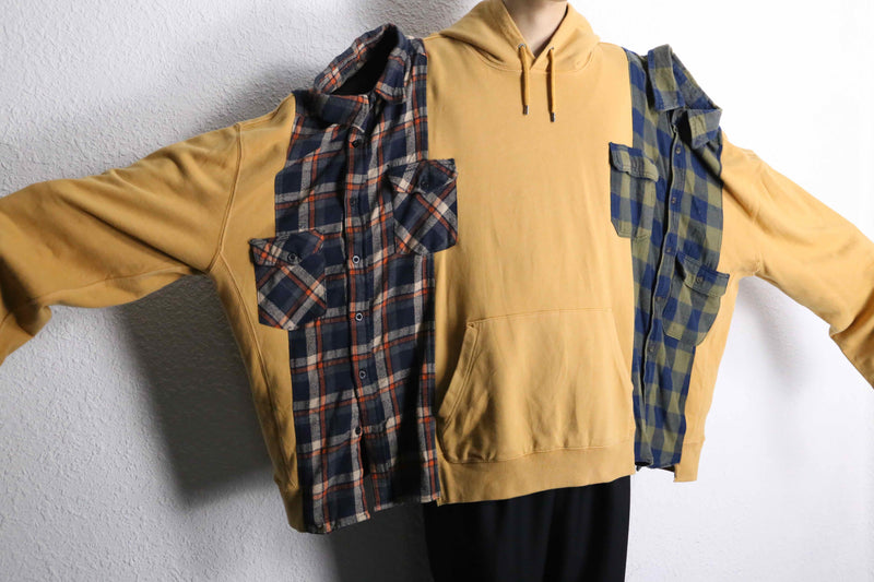 "Re:make" shirt docking hoodie