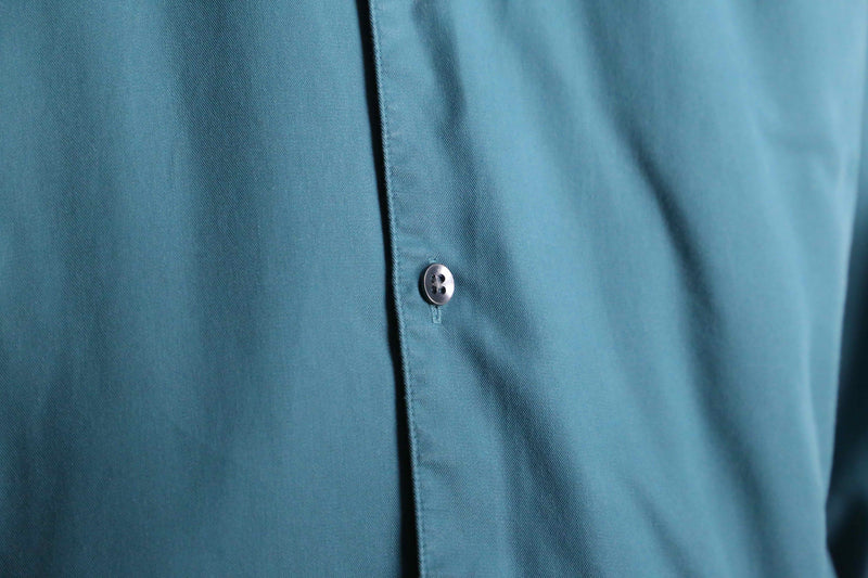“I.N.C” emerald green drapey fabric shirt