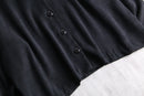 black textured weave shirt jacket