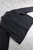 black textured weave shirt jacket