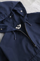navy half zip anorak parka