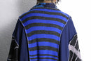 "Re:make" knit×track docking half-zip jacket