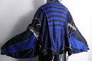 "Re:make" knit×track docking half-zip jacket