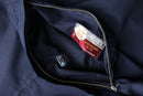 navy half zip anorak parka