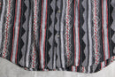 various stripe pattern poly shirt