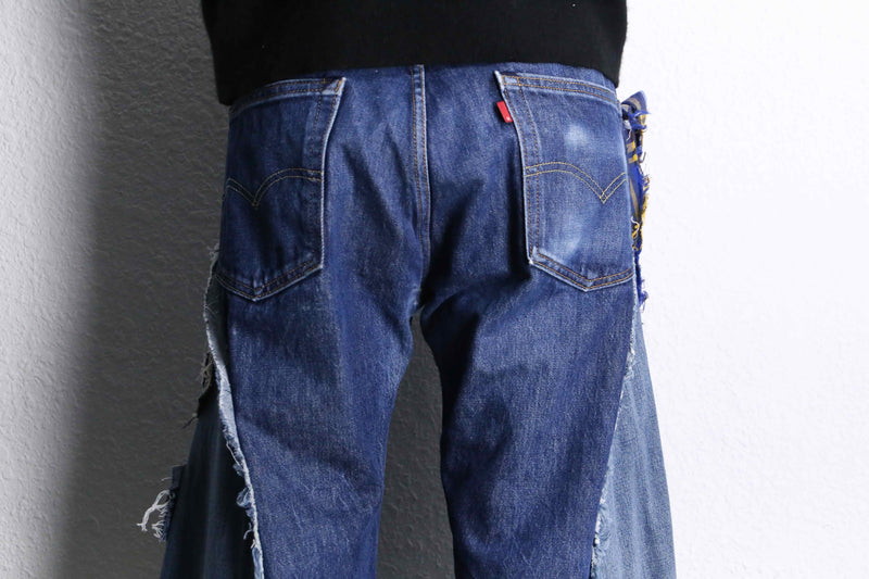 "Re:make"patchworkwide denim