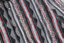 various stripe pattern poly shirt