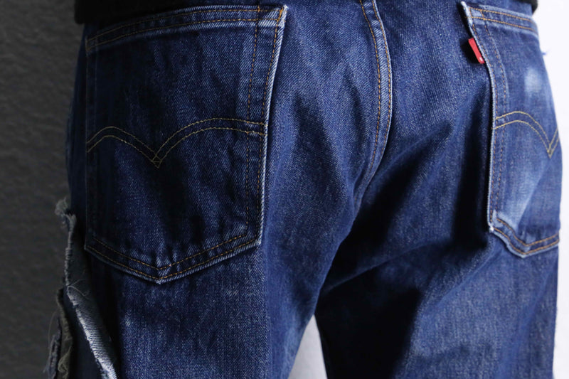 "Re:make"patchworkwide denim