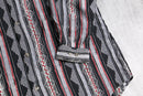 various stripe pattern poly shirt