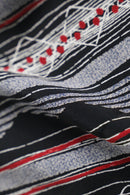 various stripe pattern poly shirt