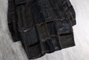"CHICO’S DESING” geometric pattern sheer shirt