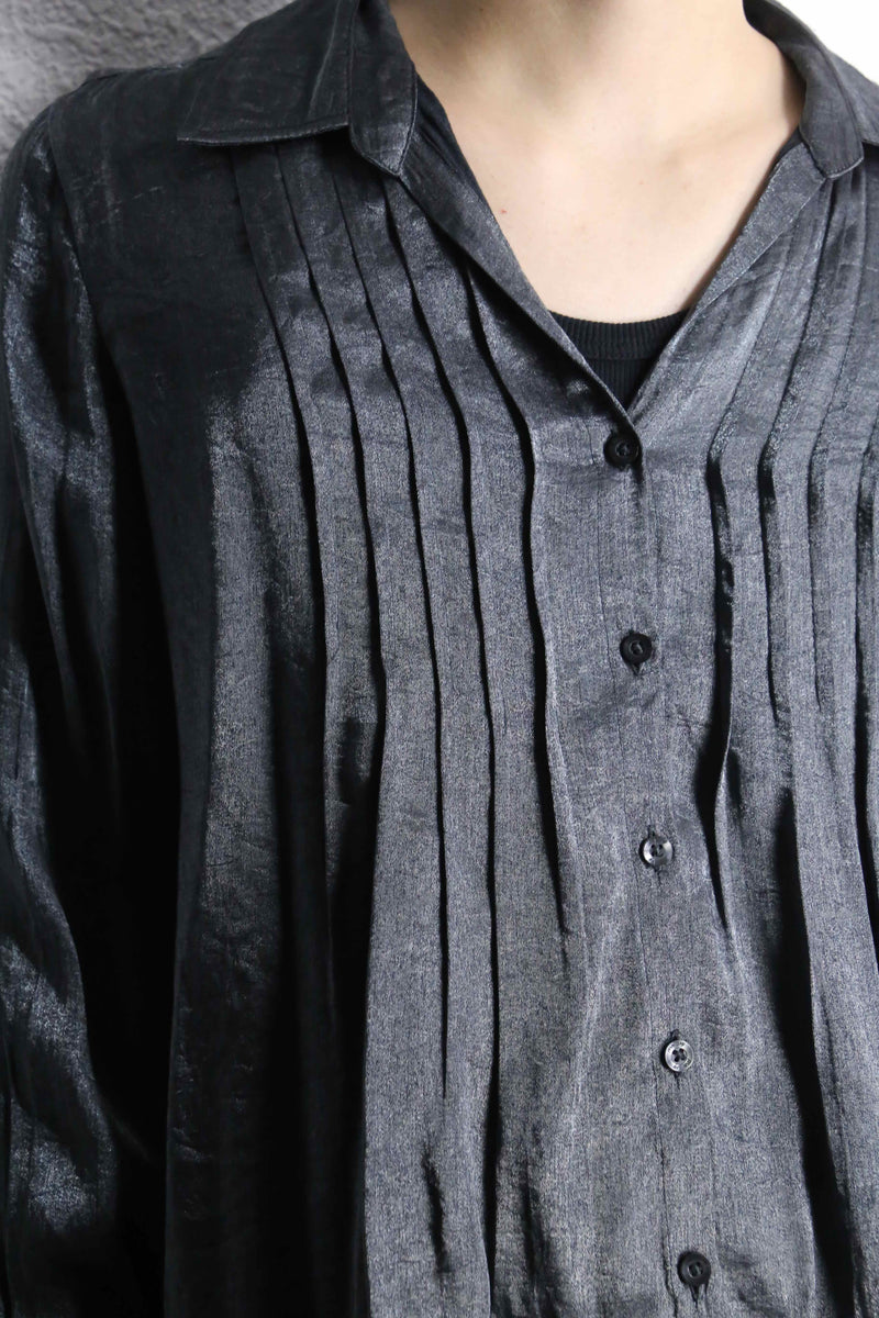 "WHITE STAG" grey color gloss design skipper shirt